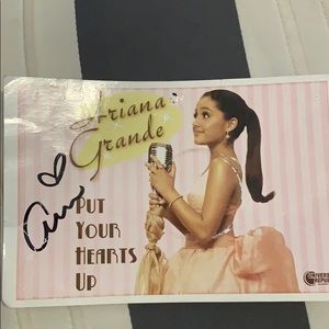 Rare! Signed Ariana Grande Postcard!